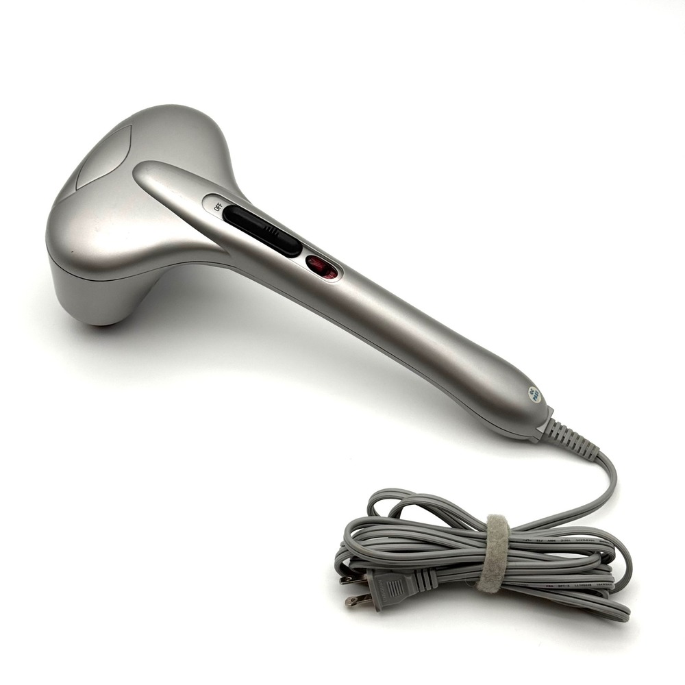 HoMedics Handheld Personal Massager PA-MH Silver Electric Percussion Body Wand